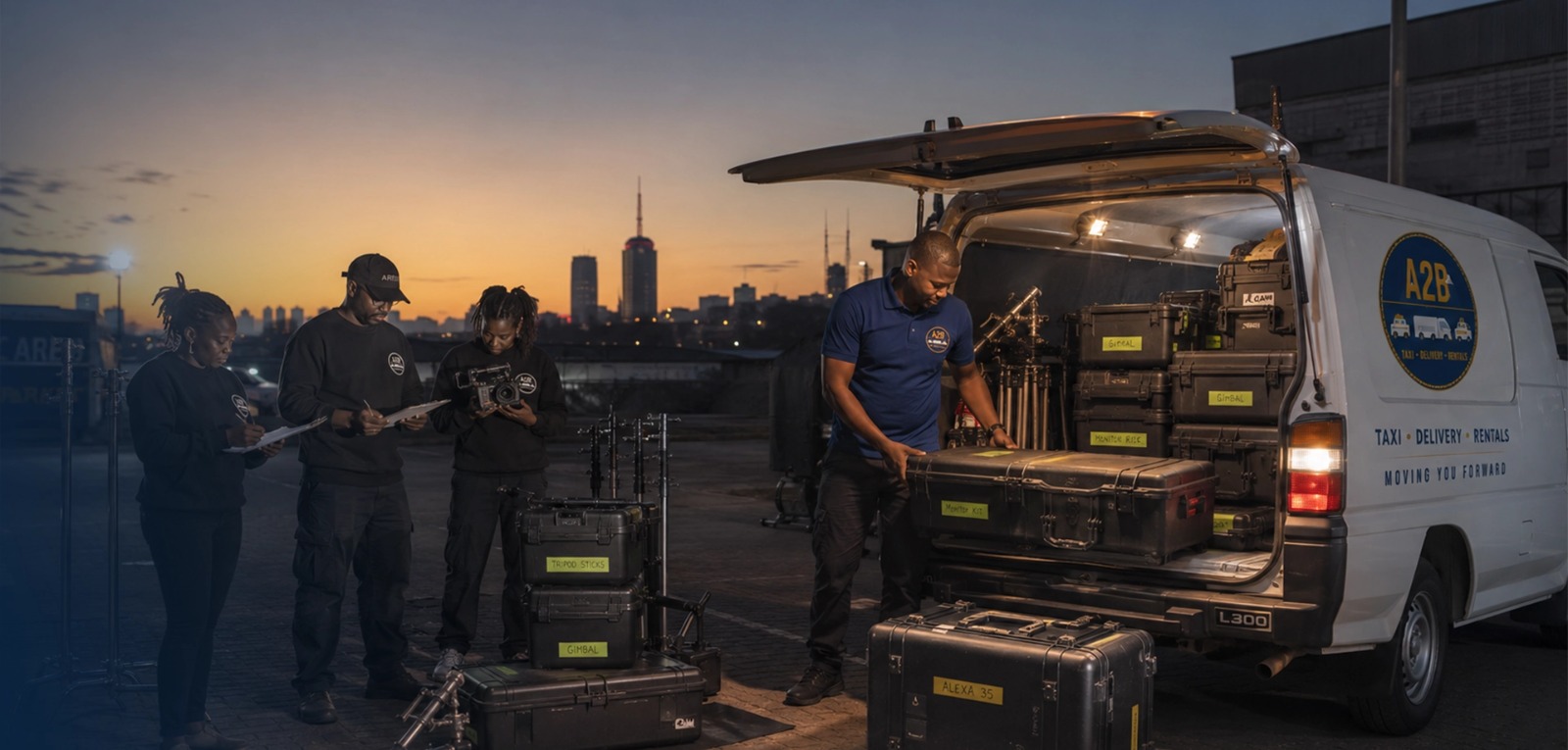 A2B logistics operations and fleet in action